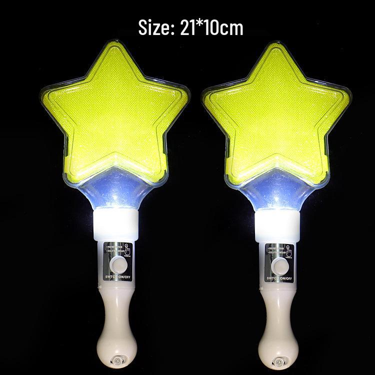 Luminous Five-Pointed Star Stick Toy for Concerts and Advertising
