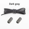 1 Pair No Tie Shoelaces Round Metal Capsules Lock Elastic Shoe Laces For Sneakers Rubber Band Lazy Shoes Lace Accessories