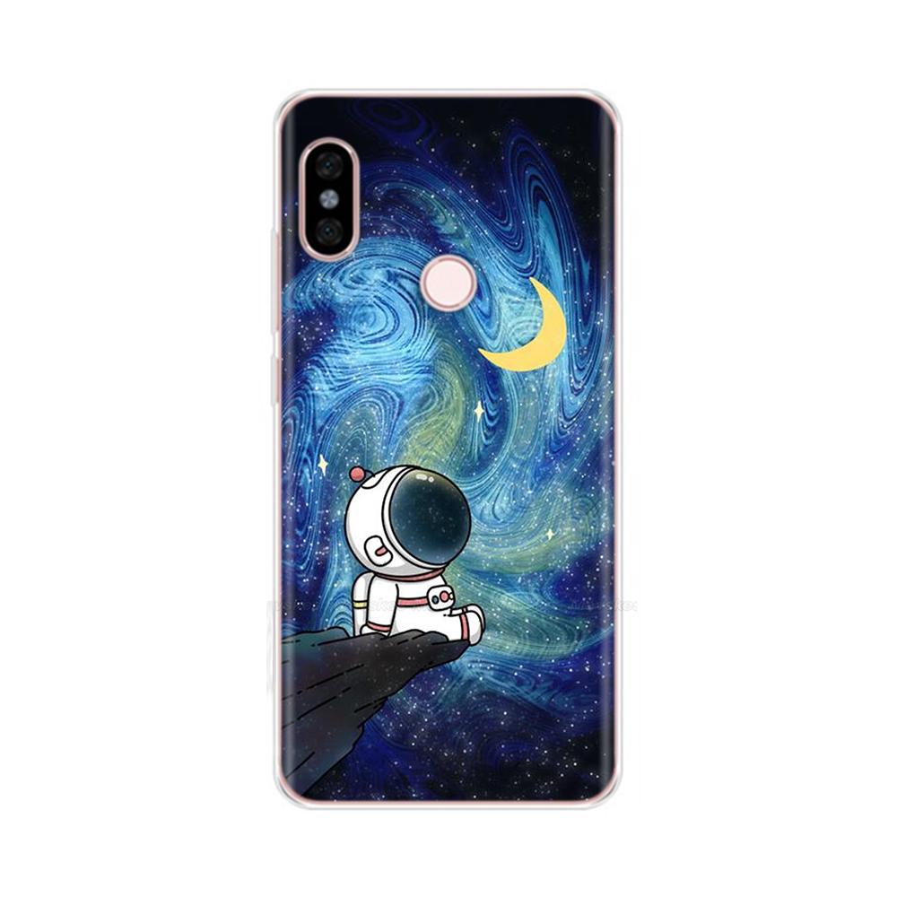 For Redmi Note 5 Note5 Pro Protective Shell Soft Silicone Phone Case Cartoon Painted Back Cover For Redmi Note 5 6 Pro Fundas