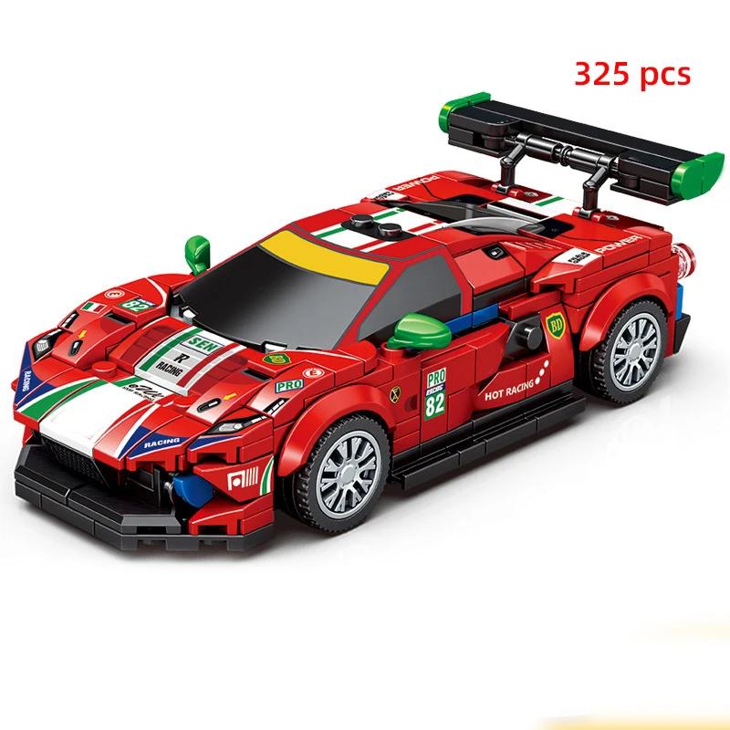 City Technical Car Speed Sports Car Building Blocks Racing Road Moc Brick Vehicle Educational Construction Toys