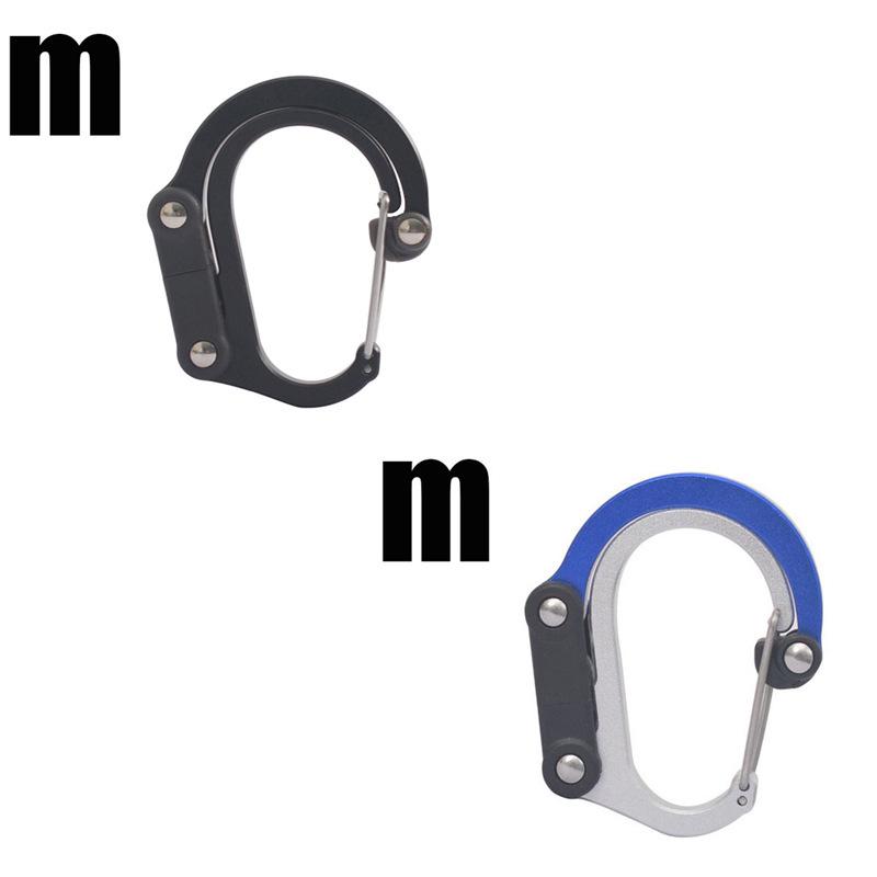 Mehrzweck-Outdoor-D-förmiger Karabiner-Schlüsselanhängerhaken