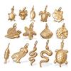 Stainless Steel Turtle Starfish Marine Life Pendant Plated Jewelry Accessories Diy Pendant Necklace