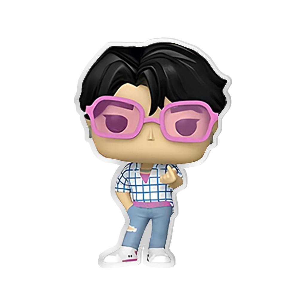 Acrylic 2D Keychain Pendant, Cute Animal Cartoon Keychains, Clear Acrylic Bag , Versatile Accessories For Kids Adults Daily Use & Gift