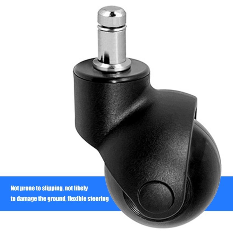Universals Office Chair Wheel Caster Trolley Rollers Heavy Duty Swivels Caster Hardware for Office/Computer Chairs