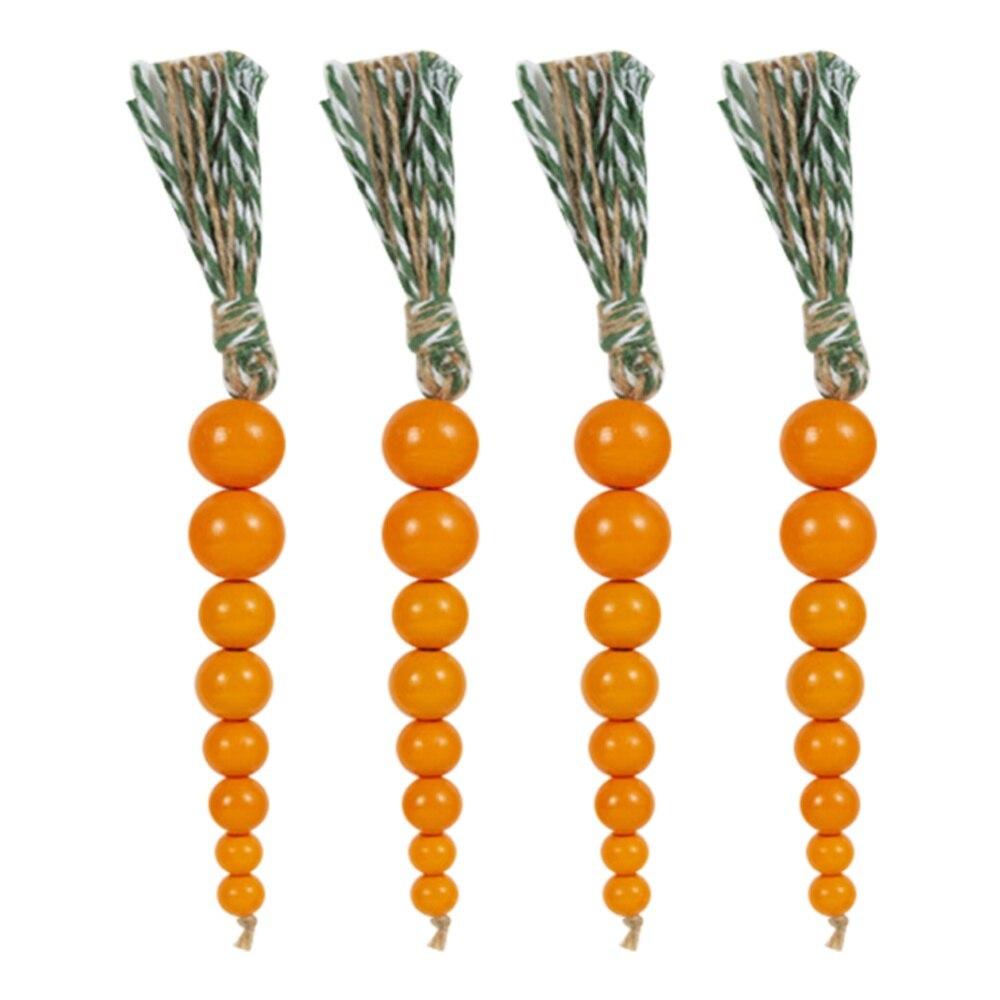 

4pcs Easter Beadeds Wooden Easter Beads Garland Farmhouse Home Decors
