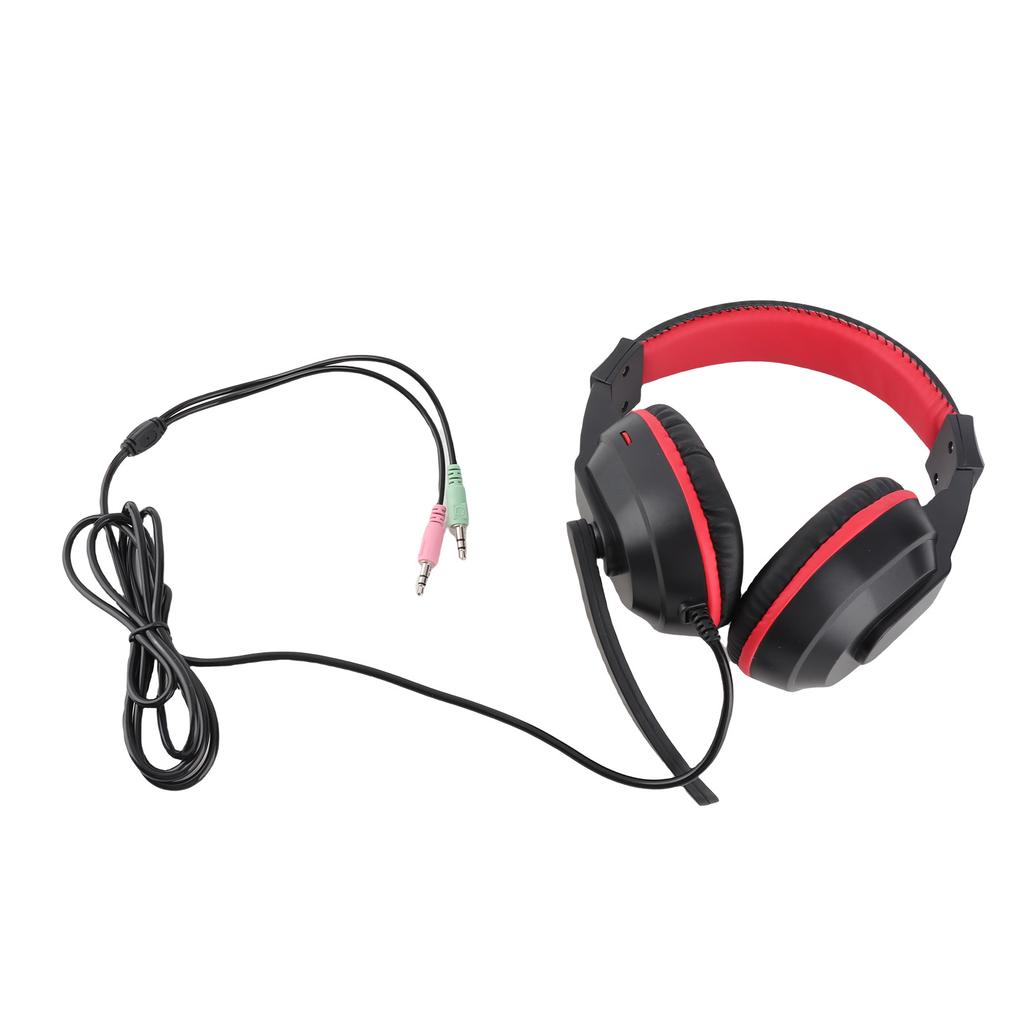 Gaming Headset 3.5mm 3D Surround Sound Mega Bass 360 Degrees Mic Ergonomic Design Headset with
