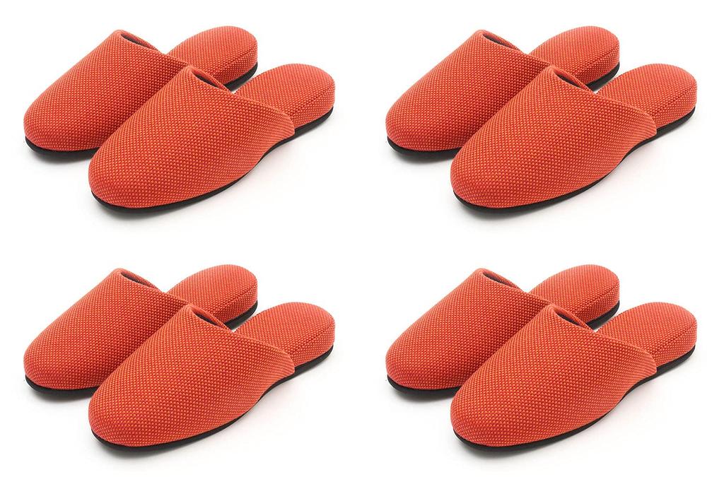 Upholstery Fabric Hanging Size Set of 4 Guest All [Seikatsu Style] Slippers, M, [Indoor Shoes, Slippers, Home, Work, Office, Year-Round, Seasons]