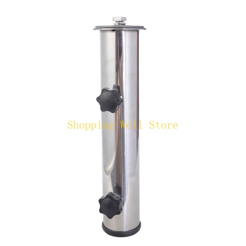 KX4B Multiuse Parasol Base Stand Bracket Sleeve Tube for Patios Umbrella Holder with Secure Screw Gaskets Design Easy Install