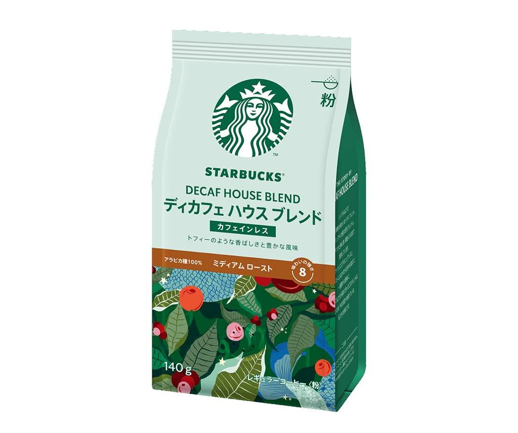 Starbucks Decaf Blend, Medium Roast, Fine Grind, 1 Case (6 x 140g Bags)