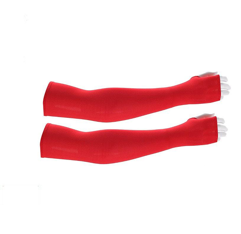 Wholesale Adult's Cooling Arm Sleeves Long Fingerless Gloves Anti-Slip Sun Protection Arm Sleeves