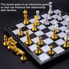 Toddlers Board Game International Chess Folding Professional Chessboard Parent-child Toys Supply for Outdoor Travelling