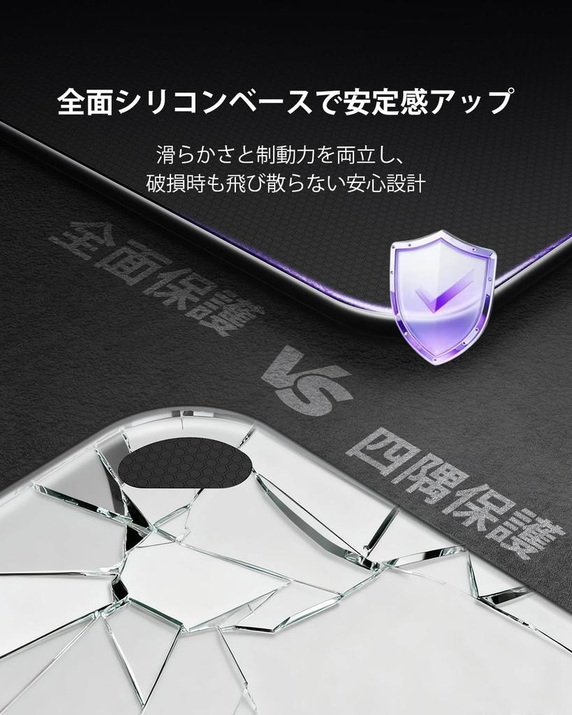 New Concept Glass Mouse Pad with a Tinshyn Gaming Mouse Glass Mouse Pad with Rounded Base Sandblasted Surface Easy To Clean Includes Dust Removal
