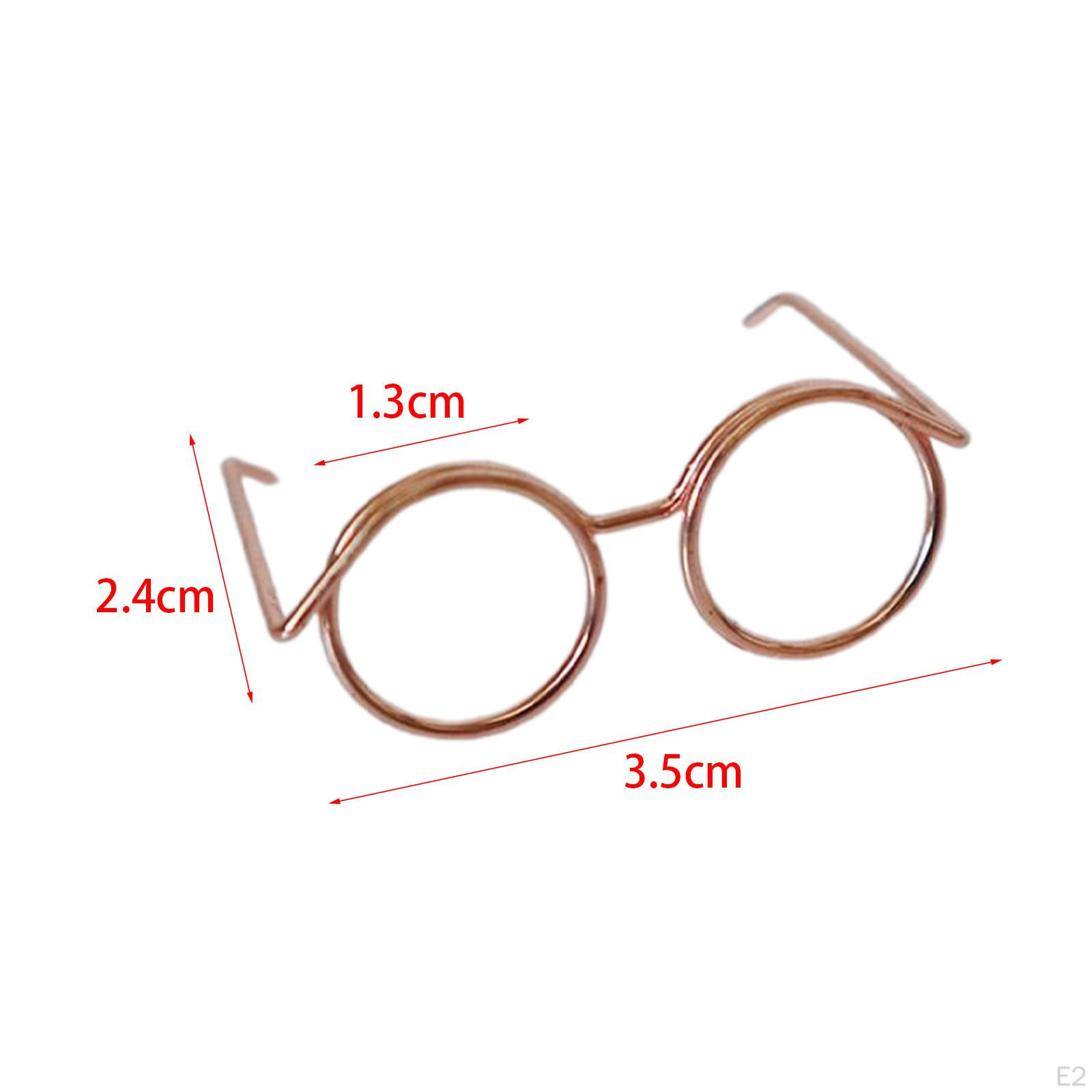 Lot De 6 Mini Lunettes De Soleil Pour Poupées - Accessoire Déguisement DIY, Plastique Coloré (9 Cm)