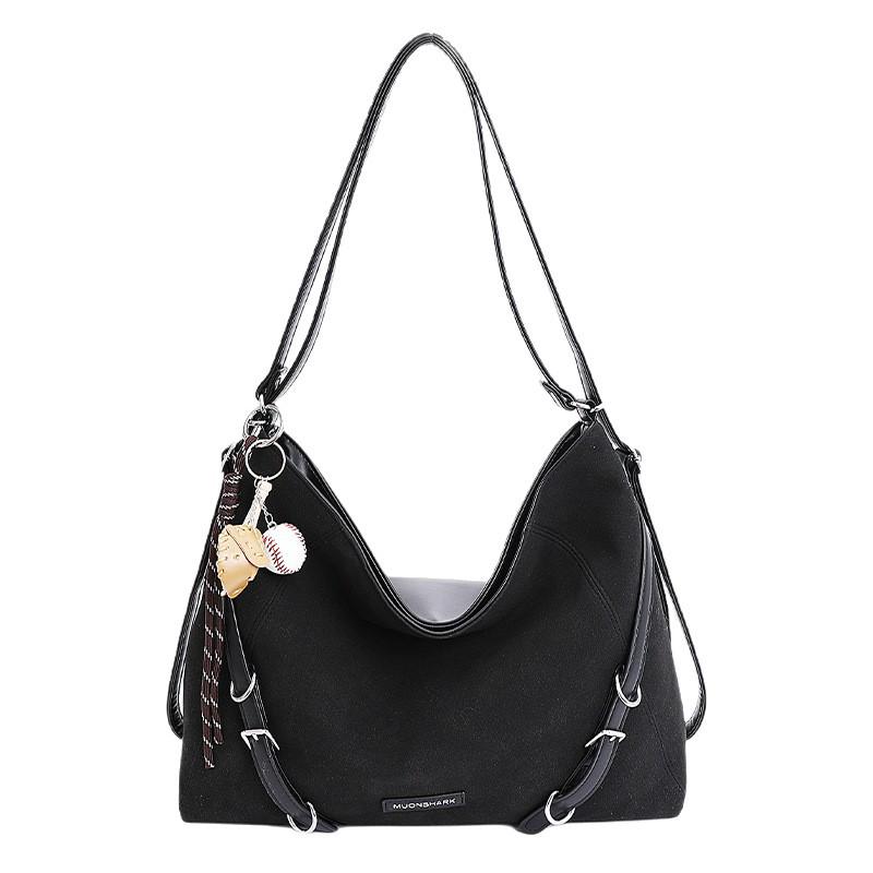 Multifunktionaler Damen-Crossbody-Rucksack aus Wildleder - Großes Fassungsvermögen, Lässiger Stil für Herbst/Winter 2025