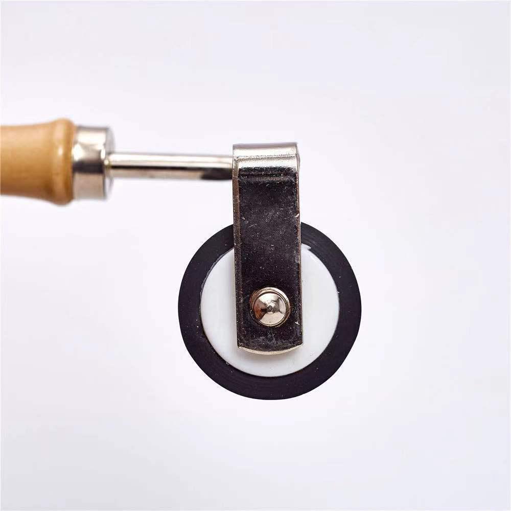 10cm Wooden Handle Rubber Roller for Linocut and DIY Printmaking with Oil-Based Ink