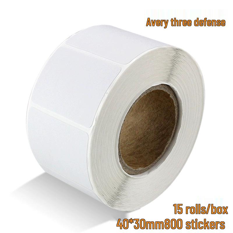 Custom Waterproof Multi-Color Thermal Paper Label: Oil-Proof, Self-Adhesive & Barcode-Ready