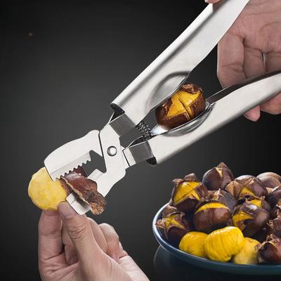 Cross Raw Chestnut Walnut Clip 304 Stainless Steel Chestnut Mouth Opener Home Peeling and Shell Opening Machine Chestnut Scissor