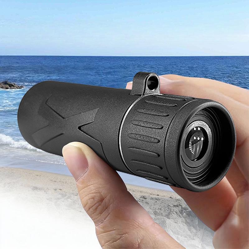 HD Portable Monocular Telescope with Night Vision and High Magnification for Outdoor and Phone Camera Use.