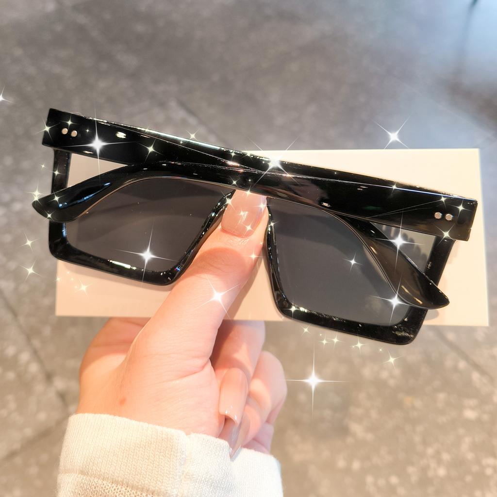 Extra Large Square Luxury Rhinestone Fashion Prop sunglasses for Photo Shoots