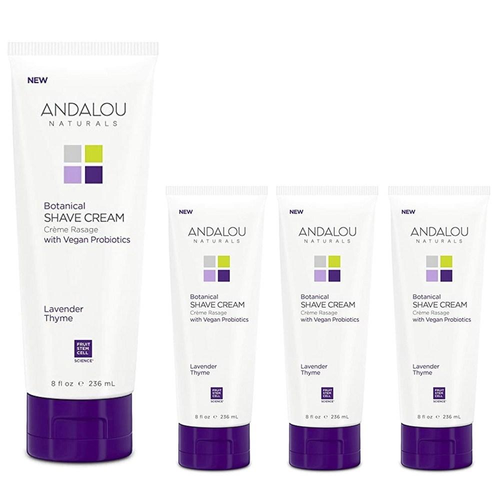 

Andalou Naturals Botanical Shave Cream Lavender Thyme, 4, 236ml