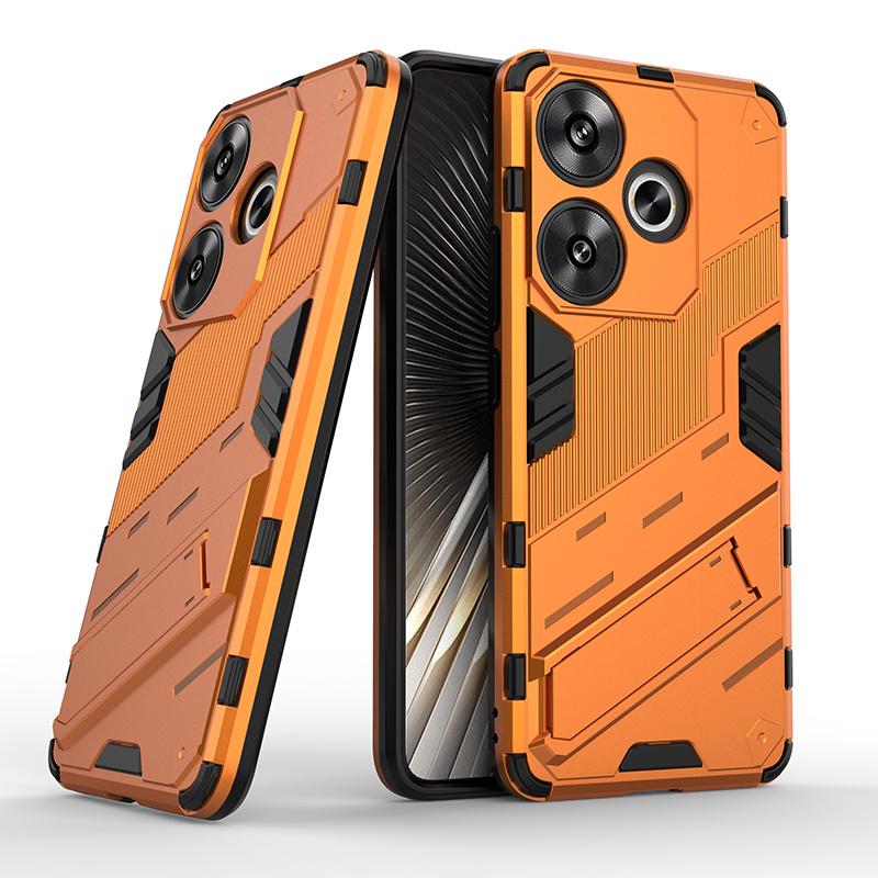 

Для Xiaomi Poco F6 5G чехол магнитная броня автомобильный держатель подставка задняя крышка для Poco F6 F 6 6F PocoF6 5G 6.67 телефонные чехлы Fundas For Poco F6 5G оранжевый