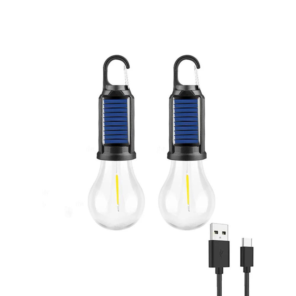 Solar Powered Camping Light Portable Led Camping Light Super Bright Solar Lantern for Emergency Waterproof Rechargeable Tent