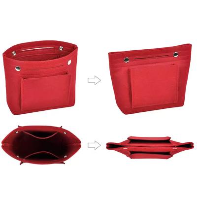 Women Storage Bag Felt Purse Organizer Insert– Inner Liner Pouch For Shoulder Bags, Handbags & Totes Cosmetic  Makeup Bags