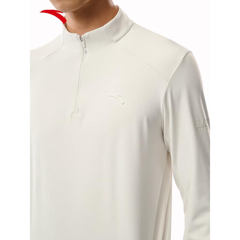 Anta Men's Half-Zip Moisture-Wicking Long-Sleeve Training Top