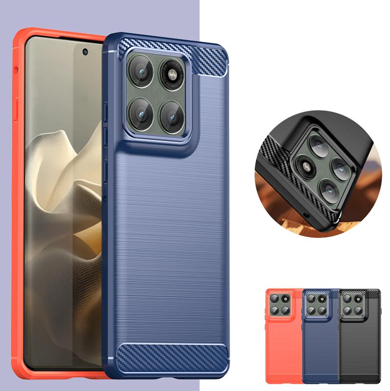 For Motorola Edge 60 Pro Case Motorola Edge 60 Pro Cover Funda Shockproof Brushed TPU Anti-Slip Silicone Protective Phone Cover