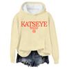 Women's Fashion Casual Long Sleeve Loose Printed Pullover Sports Long Sleeve Hooded Sweatshirt