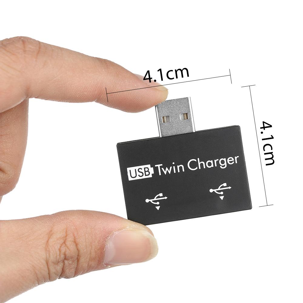White External Splitter 2 Port USB Splitter USB Charger Hub Micro USB Power Port Multi-port Adapter