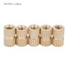 M4 Brass Cylinder Knurled Round Molded in Insert Embedded Nuts (M4*4*6.3; 30pcs)