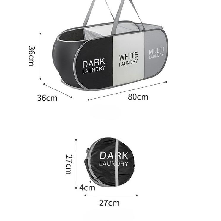 

Корзина для хранения грязной одежды из ткани Оксфорд, большой вместимости, экономящая место, корзина для белья, складная, с ручкой, сумка для хранения мелочей светло-серый