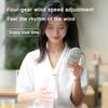 USB Charging Handheld Fan Portable Desktop Fan Equipped with Night Light and Large Capacity Battery Fan