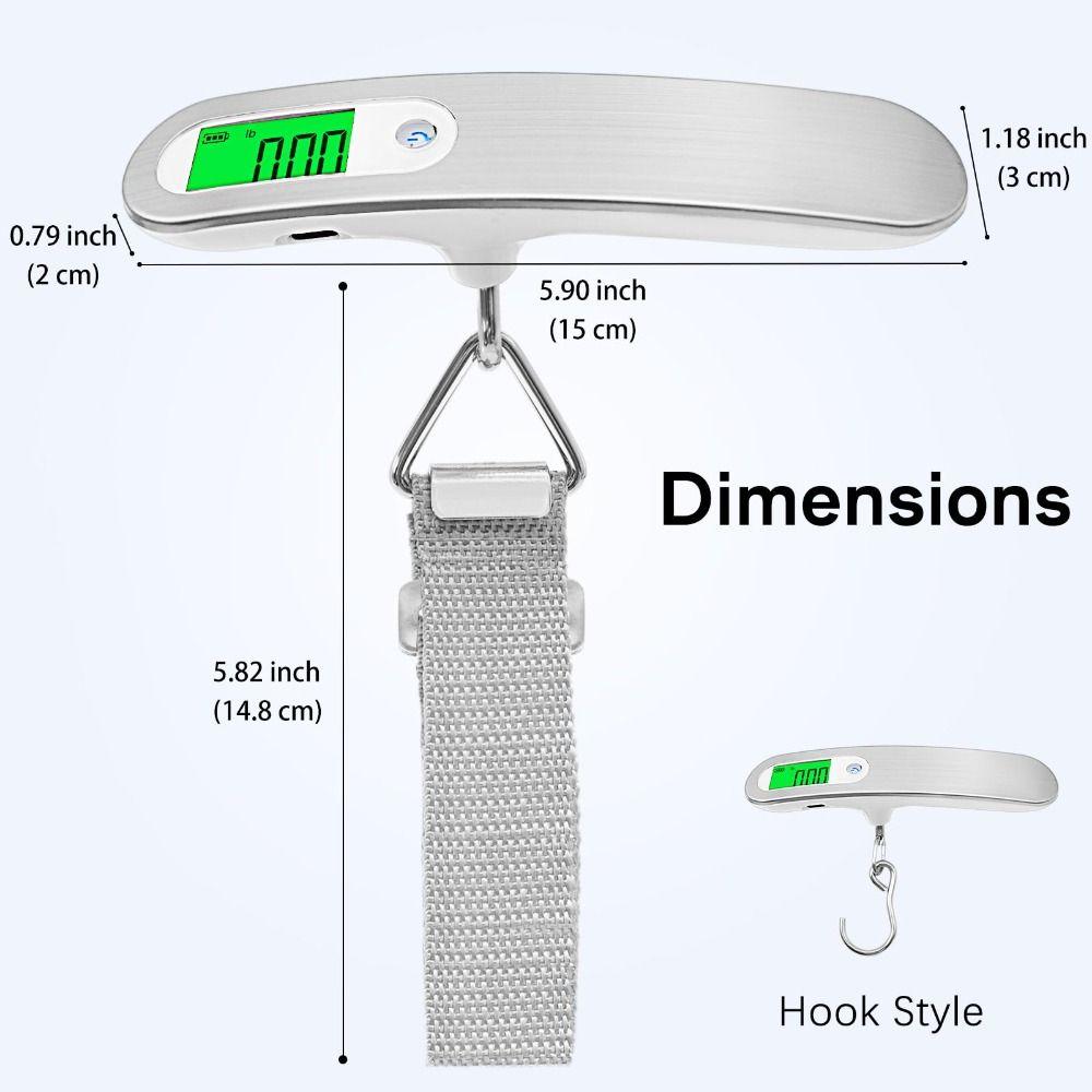High-Precision Luggage Scale Backlit LCD Display Weighing Scale Digital Scale  Shipping