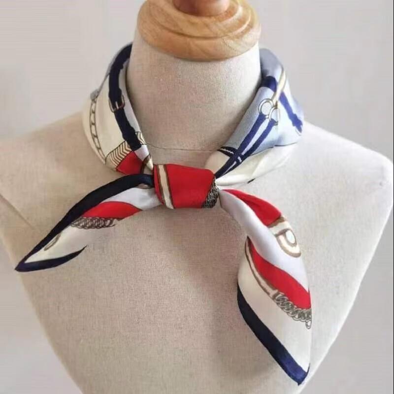 Canhua Niangniang Mulberry Silk Small Square Scarf