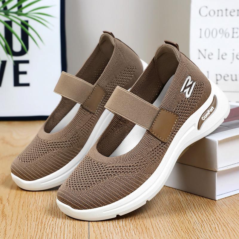 Shallow Mouth Mom Shoes Flat Shoes Women's Shoes Soft-soled Casual Shoes Breathable Single Shoes
