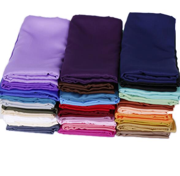 Fashion new plain malaysia satin silk hijab scarf solid color long muslim scarves headscarf turban muslim shawl female