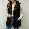 Womens  Vest Casual Lightweight Fuzzy Sleeveless Jackets with Pockets