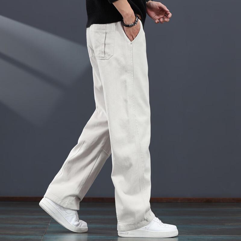 Men's Loose Straight-Leg Casual Denim Jeans