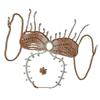 Women's Beaded Crystal Tassels Halter Neck Bra Chain Crop Top Hollowout Body Jewelry Chest Chain for Nightclub Festival