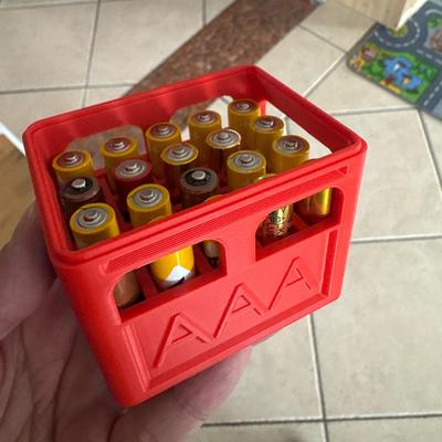 Aaa/Aa/9V/Cr2032/Cr2025 Battery Storage Box Stackable Battery Organizer Decorative Battery Holder, Home, Office Storage Box
