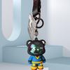 Portachiavi Orso Giocattolo Regalo, Raffinata Figurina Cartone Animato Incollata a Caldo Portachiavi, Ciondolo Borsa per Coppie, Accessorio Charm