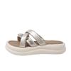 ins wind platform sandals new summer wear versatile height increase one word drag women's beach non-slip cross cool slippers