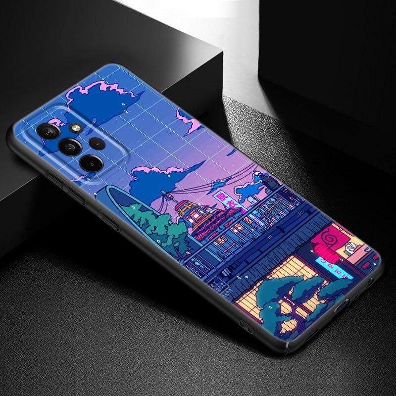 Japanische Welle Anime Drache Handyhülle Für Samsung A21 A30 A50 A52 S A13 A22 A32 A33 A53 A73 5G A11 A12 A31 A51 A70 A71 A72 Hülle