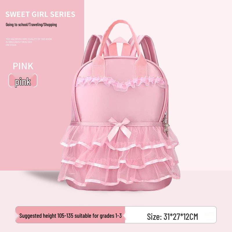 Girls' Princess Dress Style Backpack for Ages 3-6 Kindergarten - Fresh & Cute Design