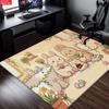 Cute Rabbit Easter Eggs Large Room Carpet Non Slip Cartoon Kids Bedroom Living Room Floor Mat Home Decor Children's Play Carpet