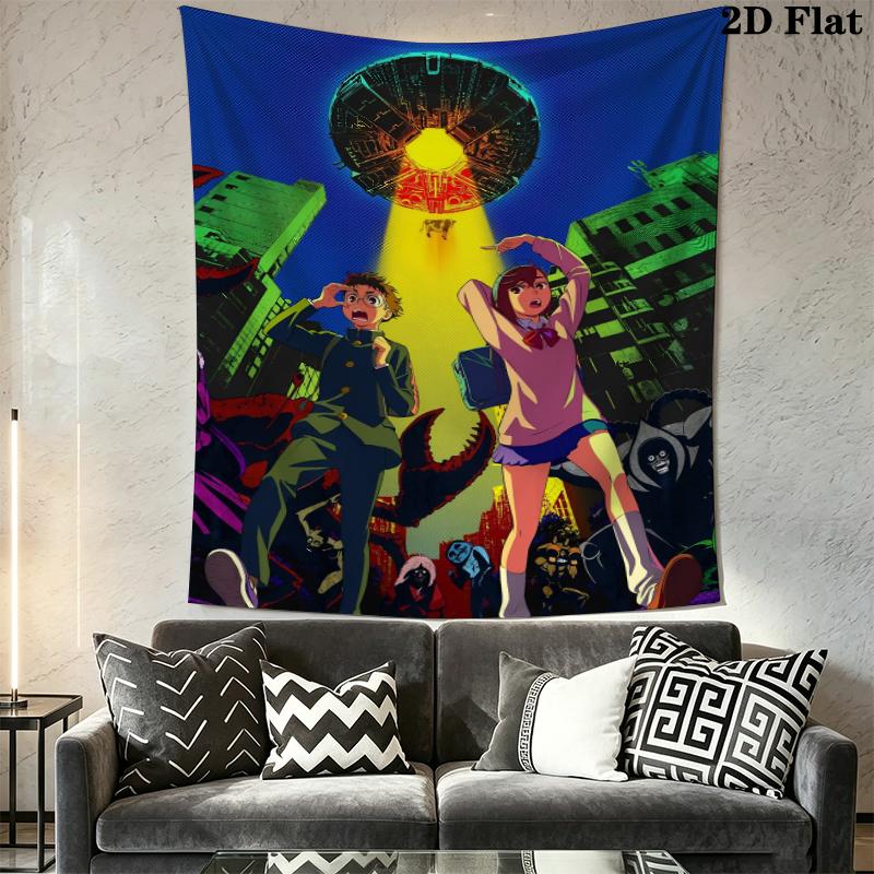 Dandadan ANIME Arazzo da Parete Appeso Estetico Coperta in Tessuto Stampato Arazzi Decorativi per Camera da Letto Soggiorno Arredamento per la Casa