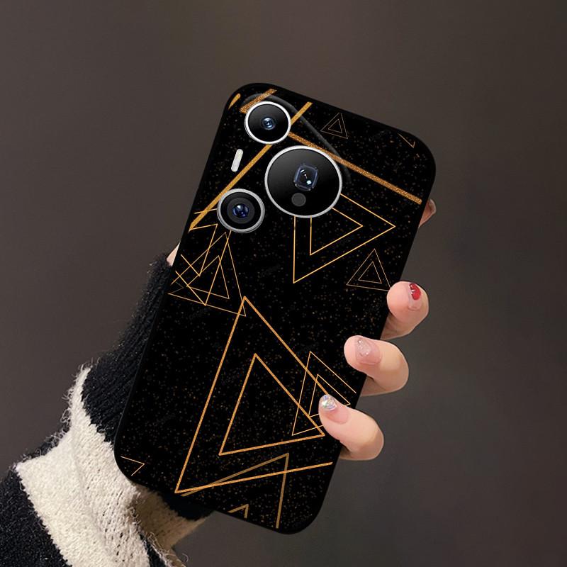 Für Huawei Pura 70 Hülle Schwarz Matt Niedlich Weich Silikon TPU Hüllen für Pura70 Pro Pura 70 Pro+ Plus Ultra Abdeckung Schutz Fundas
