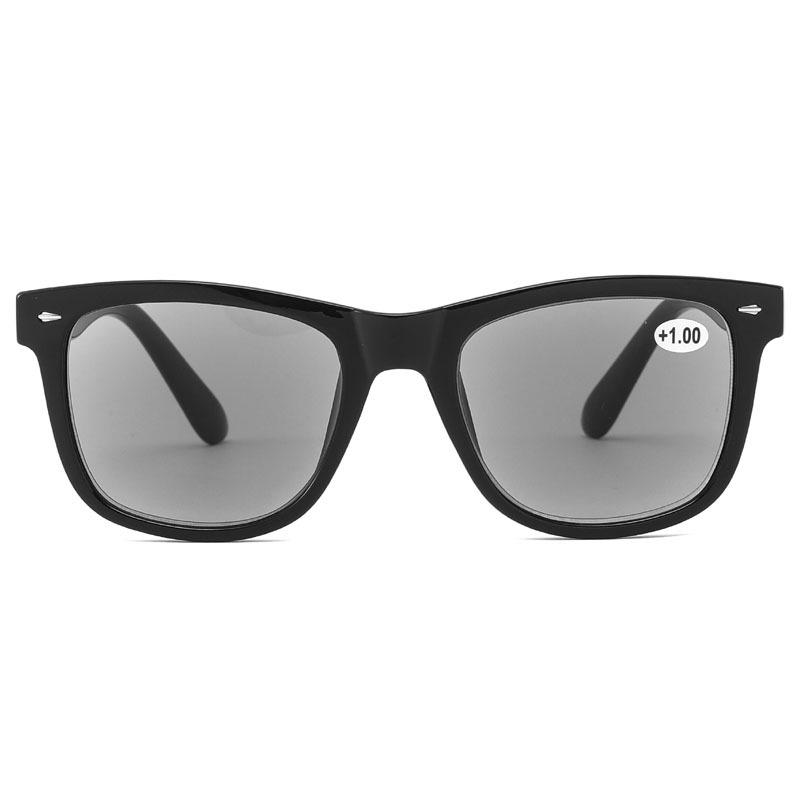 Classic Retro UV380 Grey Lens Reading Sunglasses for Men & Women with Presbyopia Protection, R080